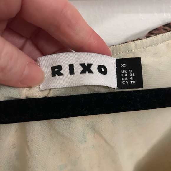 Rixo Marcele Floral leopard contrast dress size XS - Picture 3 of 9